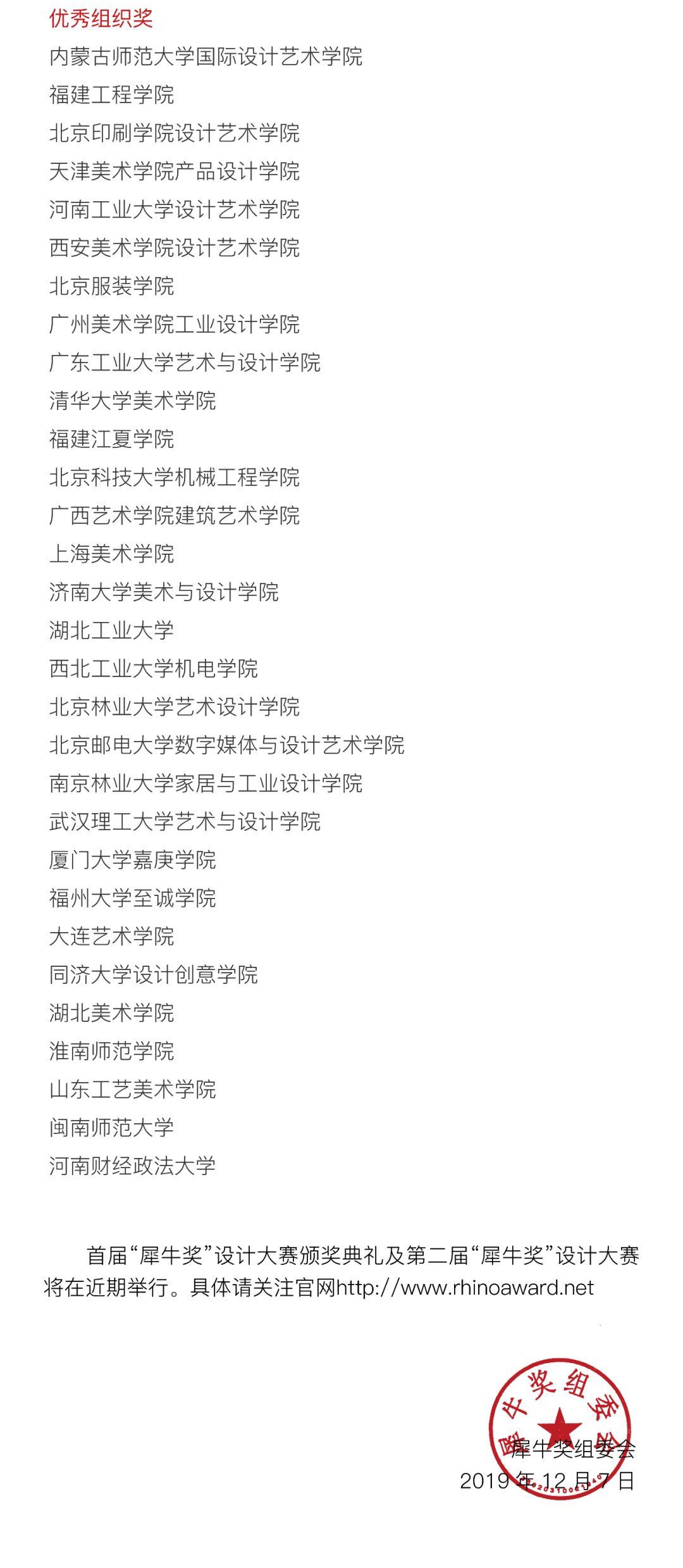 首屆“犀牛獎(jiǎng)”設(shè)計(jì)大賽獲獎(jiǎng)名單